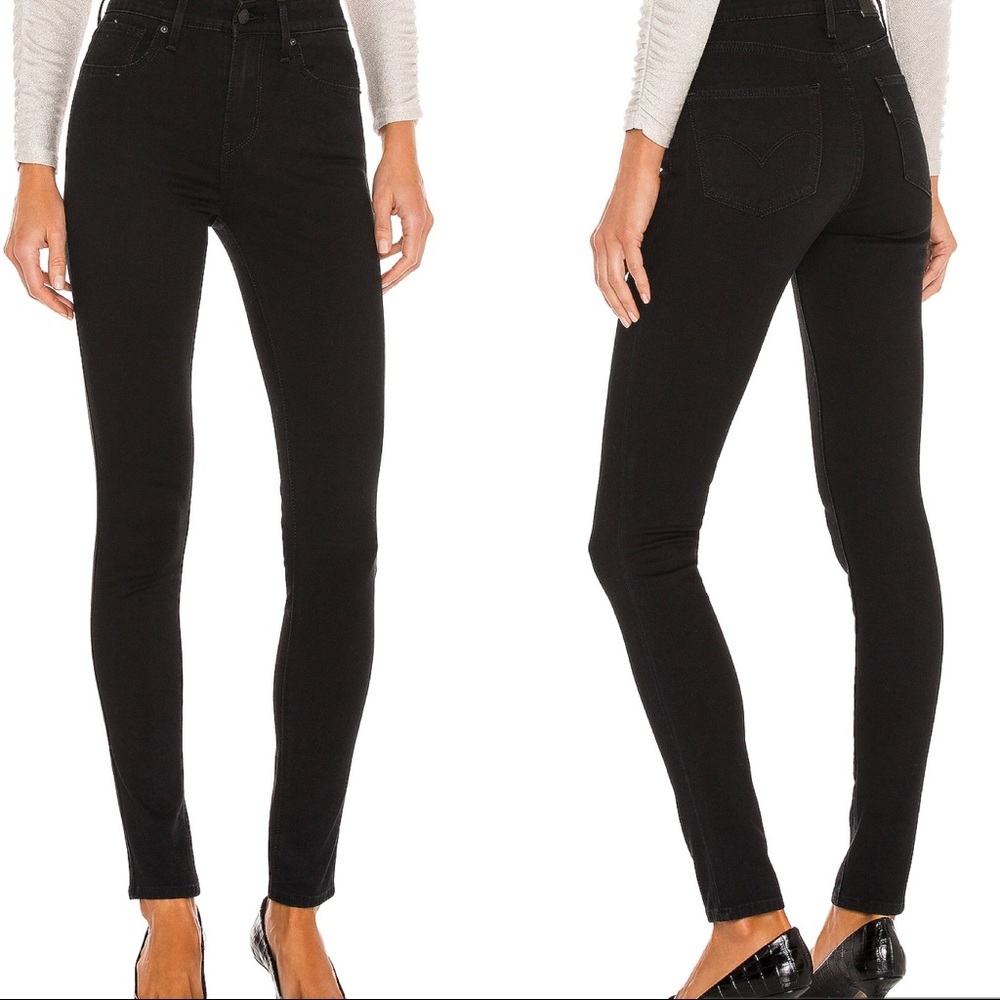 Levi’s 721 high rise skinny jeans black 27